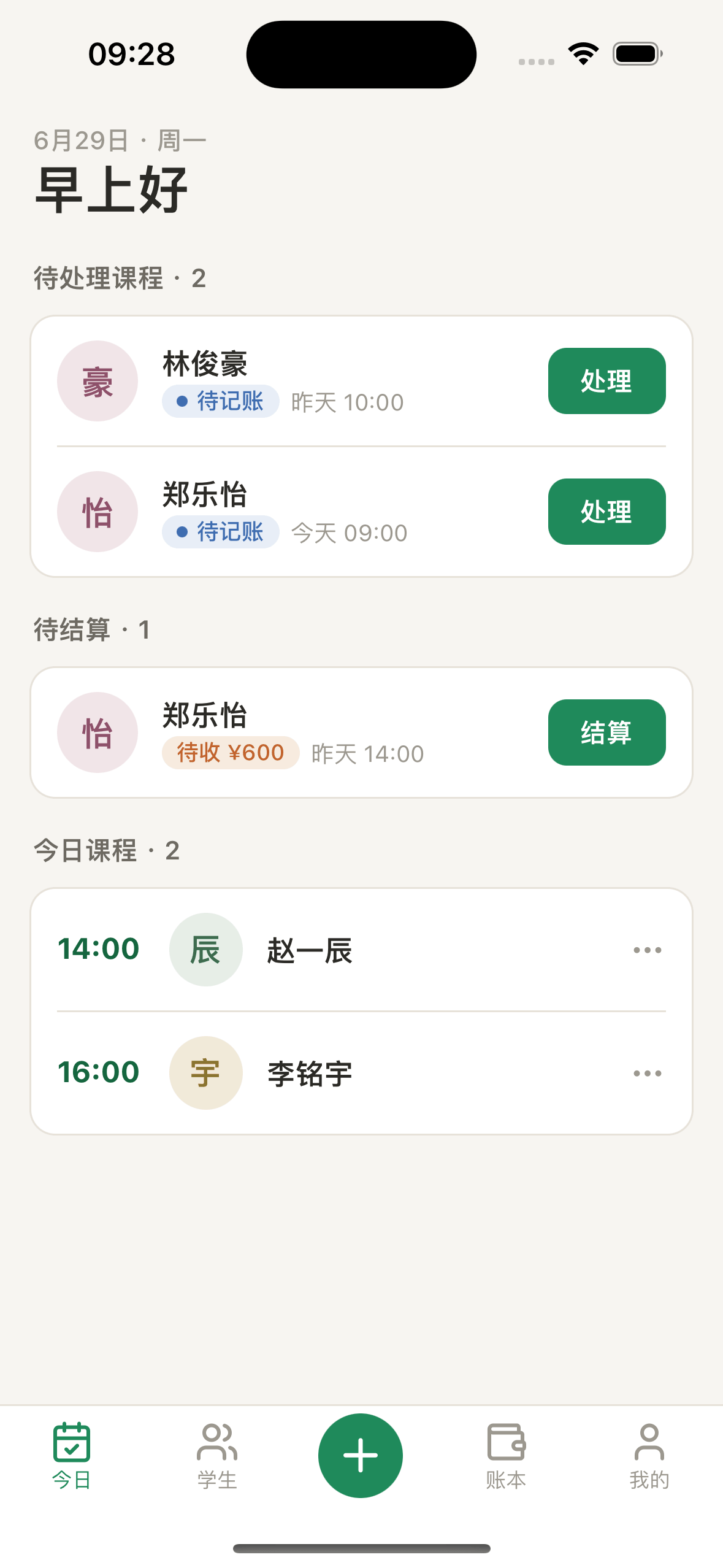今日